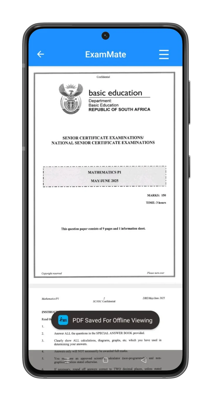 ExamMate :Grade 12 Past Papers screenshot